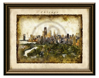 Chicago Wall Art chicago wall art | etsy Chicago Wall Art chicago wall art | etsy