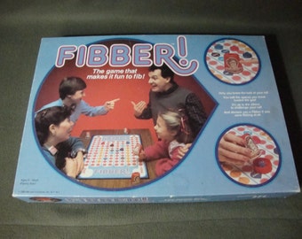 Fibber by Maruca Industries Incomplete 1986 Vintage Family Board Game
