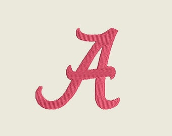 Alabama Inspired Embroidery Machine Design in 5 sizes (1, 2, 3, 4 & 5") - INSTANT DOWNLOAD - Item #4013