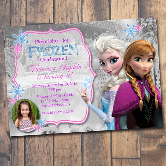 Frozen Birthday Invitation Frozen Invitation with by ArtsyOwly