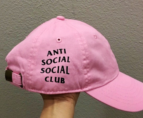 Anti social social club hat by fanclubsociety on Etsy