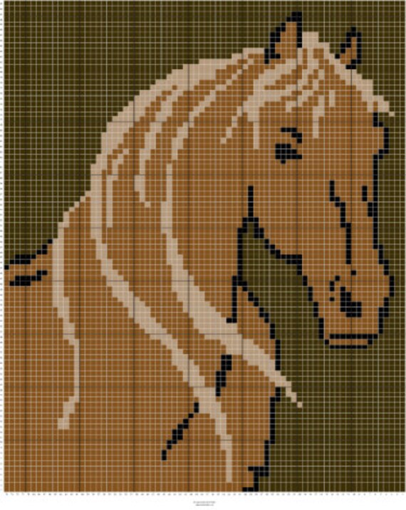 horse graph by JennCreativeCrochet on Etsy
