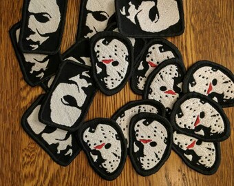 Horror Patches (michael, myers, halloween, the shape, jason, voorhees, friday the 13th, horror, movie)