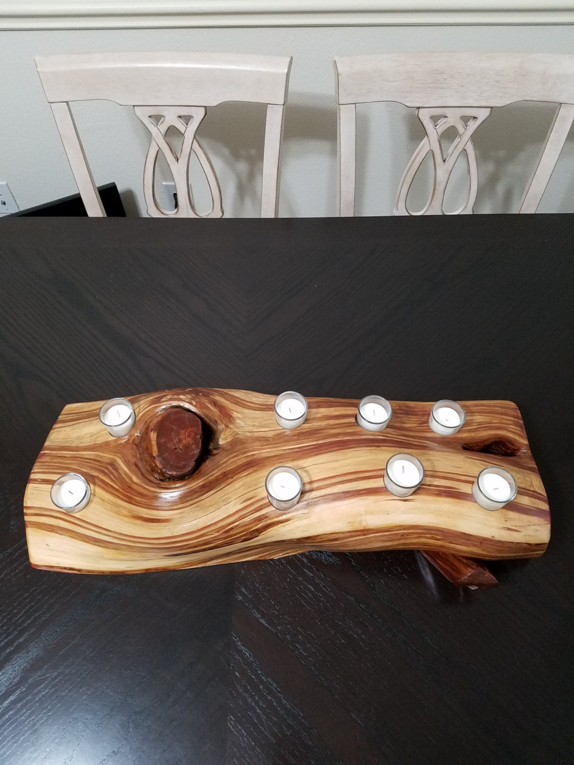 Tea light candle holder Tealight by HenryHoutWoodworking on Etsy