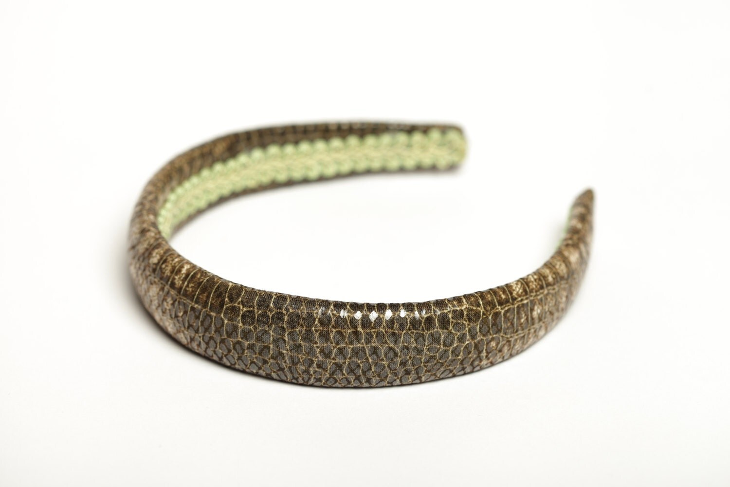 Padded headband Snake print headband