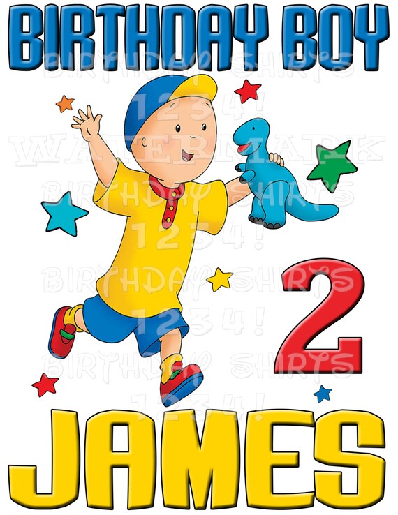 CAILLOU BIRTHDAY SHIRT by BirthdayShirts1234 on Etsy