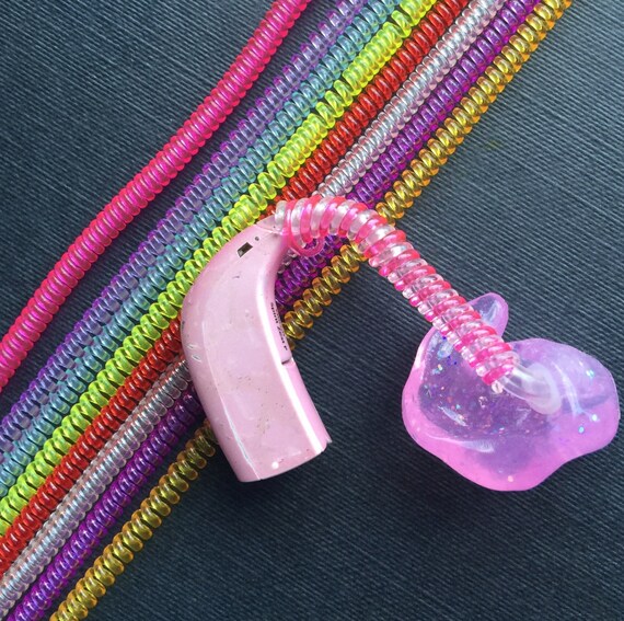 Twist wraps for hearing aid tubes you by BeautifulBellesWorld