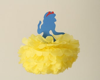 Snow White Party Decorations/Disney Princess party tissue pompom/fairytale decoration Birthday/Baby Shower/Christening/Baptism