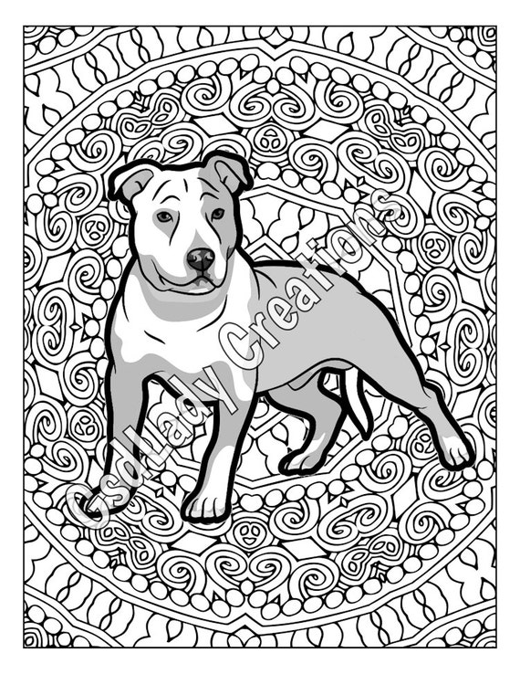mandala coloring pages medium dog - photo #18