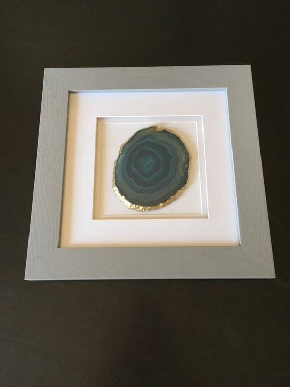 Custom Framed Agate Slice Wall Art by EvansDesignStore on Etsy