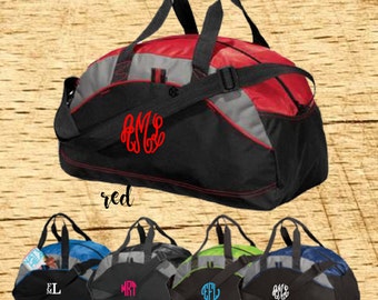 Embroidered Monogram Duffle Bag, Monogram Duffle Bag, Embroidered Duffle Bag, Duffle Bag