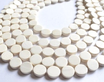 Charlotte - White Wood Multi Strand Statement Necklace