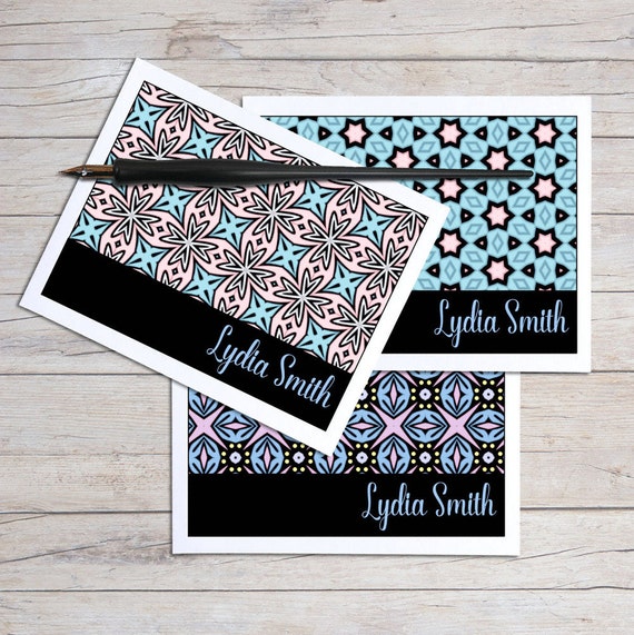 Personalized Note Card Stationery Blank Note Card Gift Set