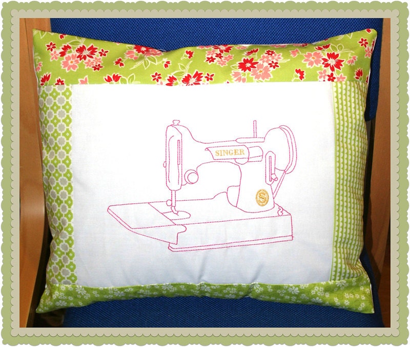Machine Embroidery Design Large Singer Featherweight