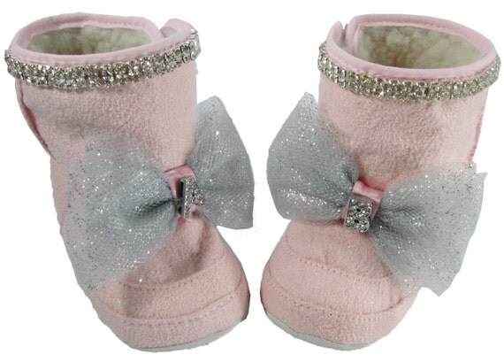 Items similar to Toddler Boots Custom Pink Rhinestone Initial Bling ...