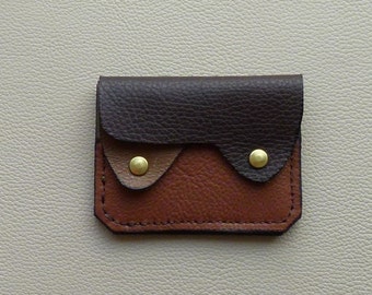 Earth Colors Leather Wallet, Coin Purse, Card Case