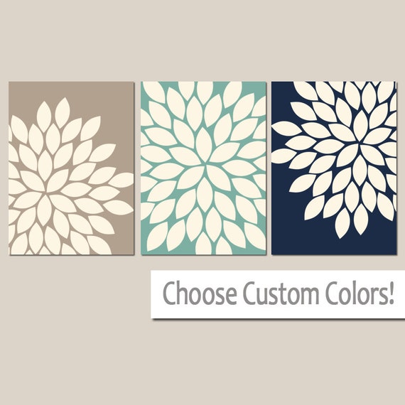 Flower Wall Art Canvas or Prints Floral Bedroom Pictures