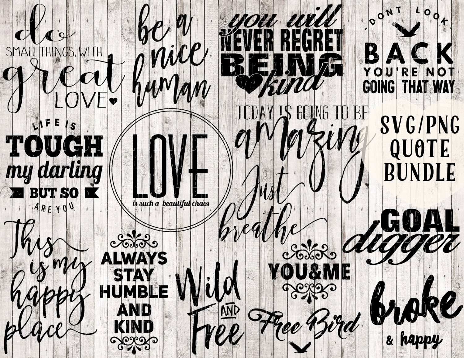 quote svg bundle buy 1 get 3 free digital print printable