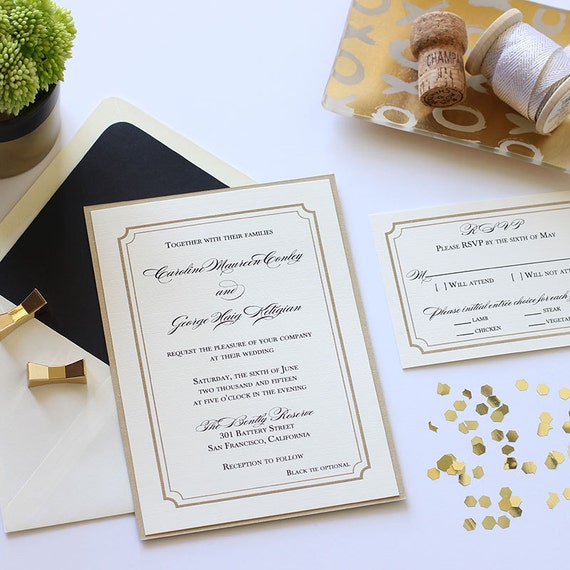 Raised Ink Wedding Invitations 3