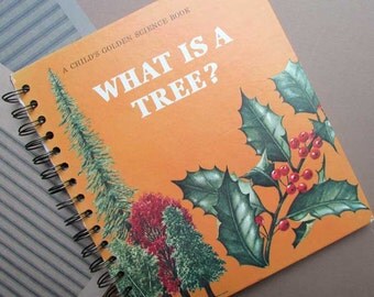 Journal, Recycled Book Journal, Vintage Book Journal, Sketchbook, Notebook, Altered Book, Blank Book, Upcycled Sketch Book, What Is a Tree