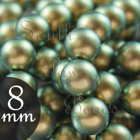 6 pcs Swarovski Element 5810 12mm Round Ball Crystal Pearl Beads Copper