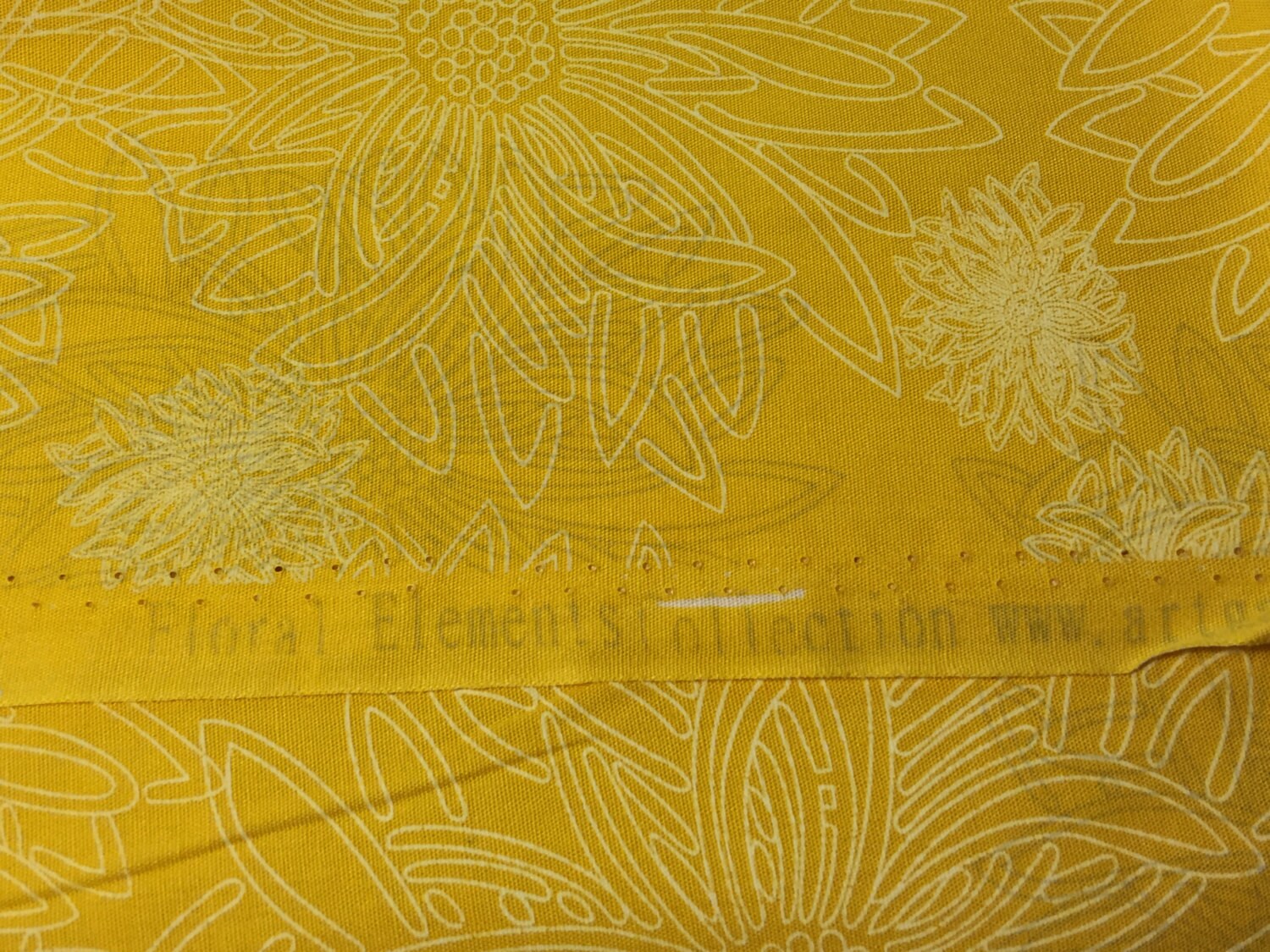 Art Gallery Floral Elements Collection Yellow Floral Fabric