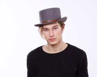 Pork Pie Hat Spring Fashion Men's Accessories Felt Boater Hat Canotiers Hat Bolero Hat Trilby Hat Men's Hat 1940s Hat Dress Hat Top Hat SALE