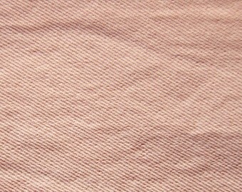 Denim Fabric - Washed Denim in Dusty Rose Pink Denim Fabric - Large Fat Quarter - Available in Larger Yardage