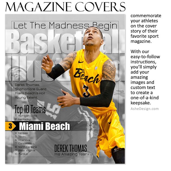 Sports illustrated cover template
