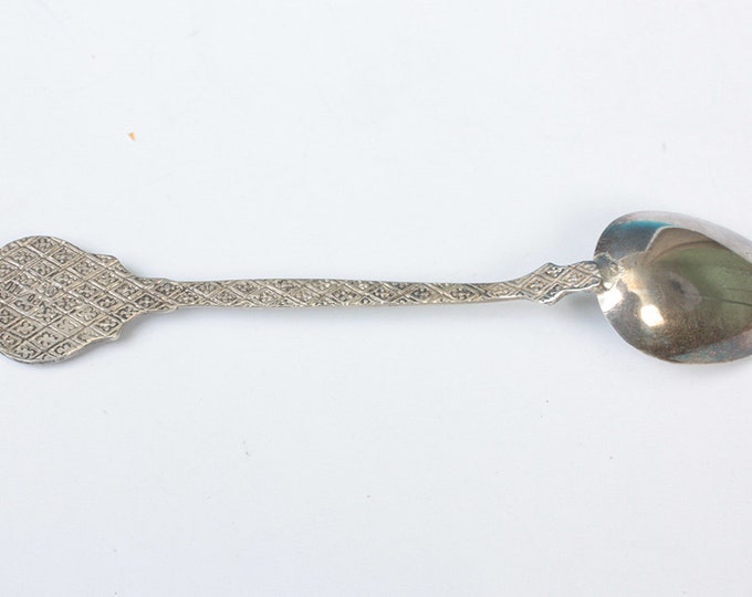 Spain Enameled Souvenir Spoon Collectors Silver Spoon Espana Spoon