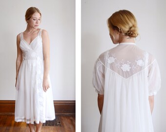 1960 Bridal Peignoir Set from Saks Fifth Avenue - S