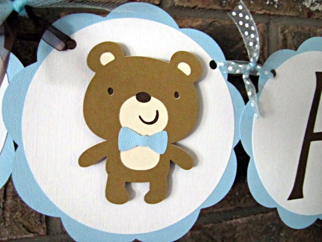 Teddy Bear Party Banner Teddy Bear Happy Birthday Banner