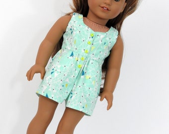 18 Inch Doll Clothes, AG Doll Clothes, Trendy 18 Inch Doll Handmade Romper fits American Girl Dolls