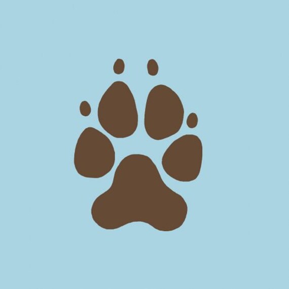 Dog Paw Print Wall Art Stencils Easy to Use Better than