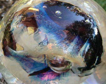 Items similar to Peacock Glass Paperweight on Etsy