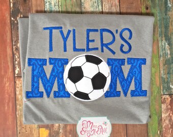 Gray and Royal Soccer Mom Shirt, Sports Mom Shirt, Custom Sports Mom Shirt, Soccer Mom Shirt, Soccer Mom Tee
