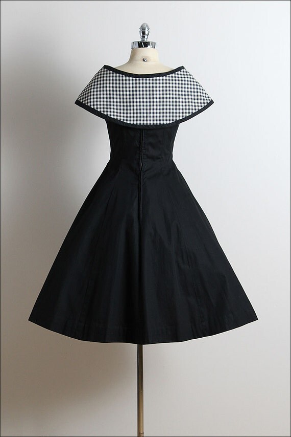 Reserved /// Vintage 50s Dress 1950s vintage dress with cape