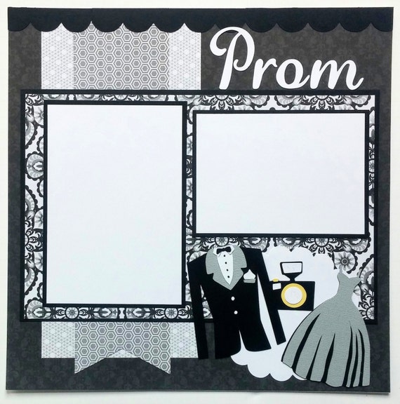 Prom scrapbook layout 12x12 premade scrapbook by ohioscrapper