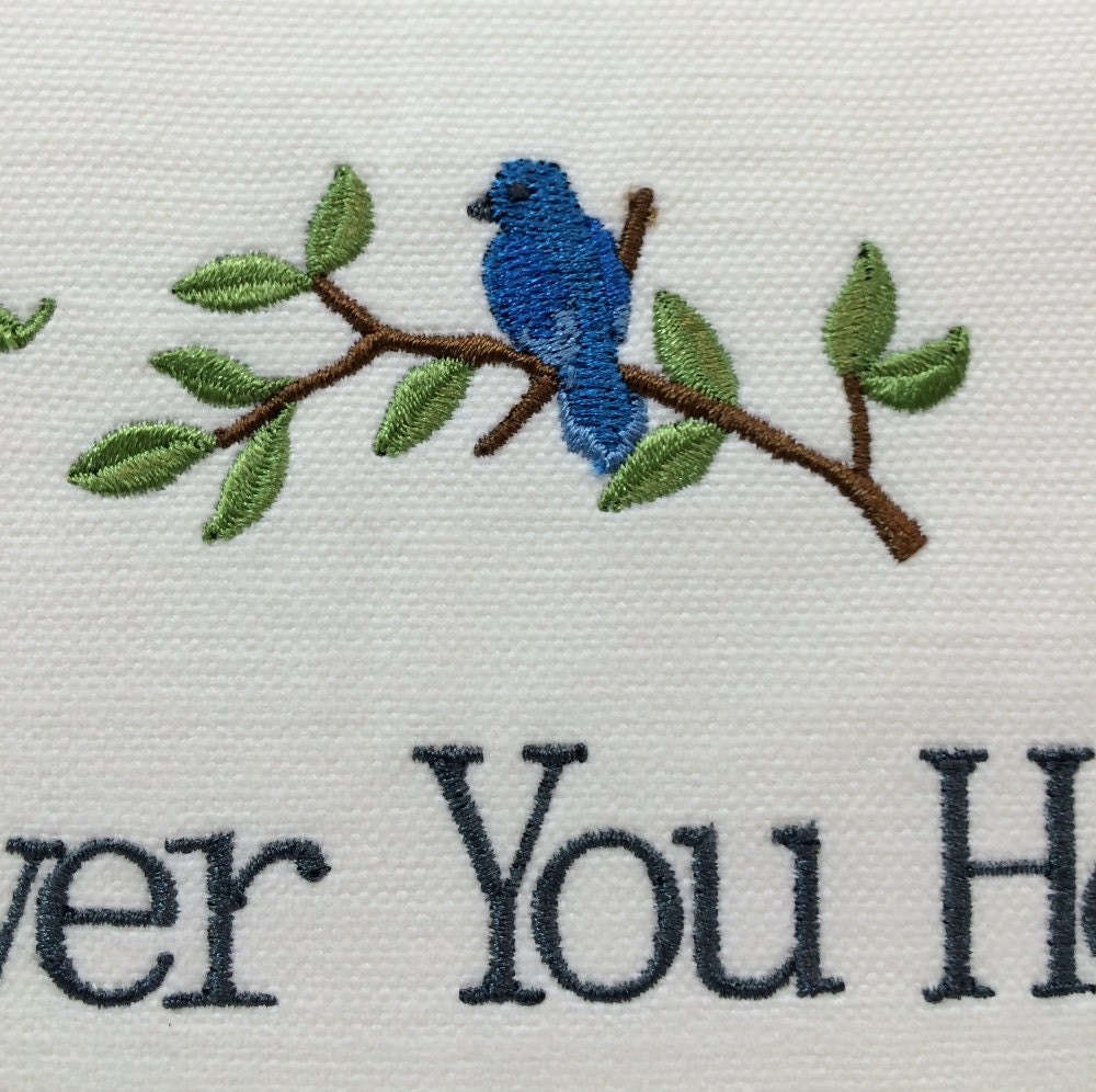 Embroidered Memory Pillow Sympathy Gift In Memory of