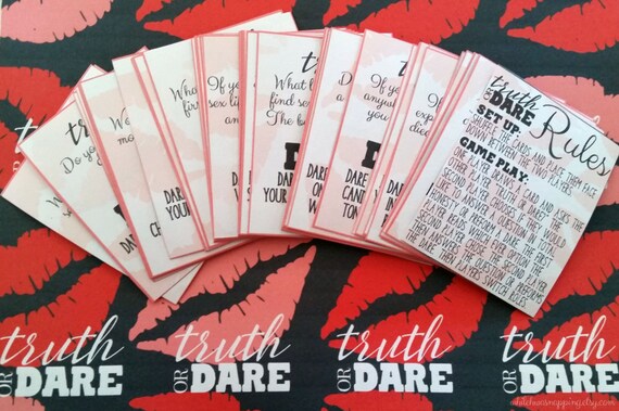 Couple's Truth or Dare Printable Game