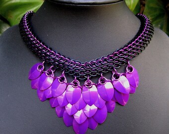 Dragonscale with Violet Dragon Scales