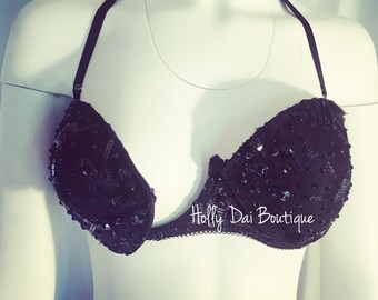 Custom Tearaway bra cups Burlesque underbust bra