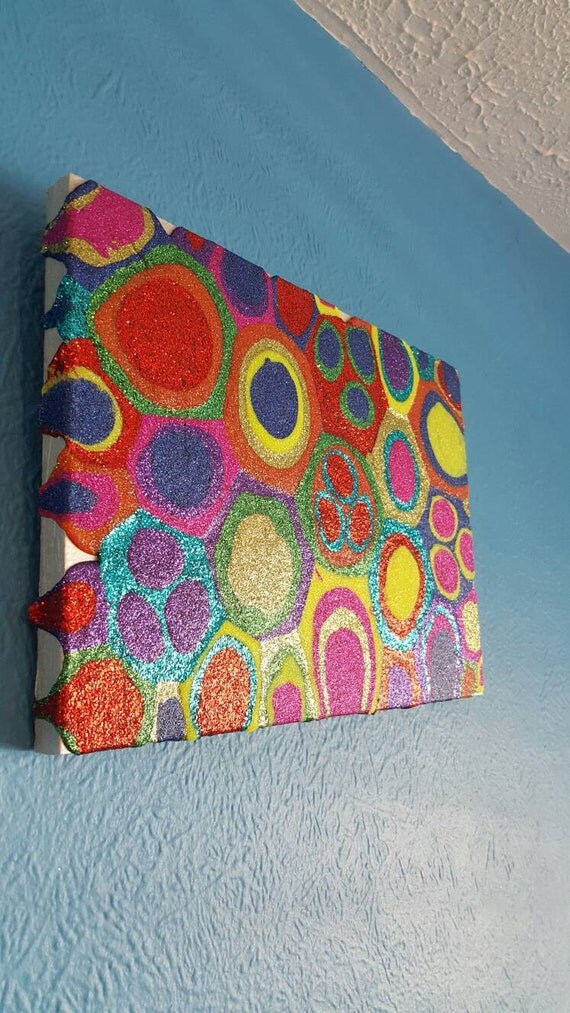 Multi Coloured Glitter Art