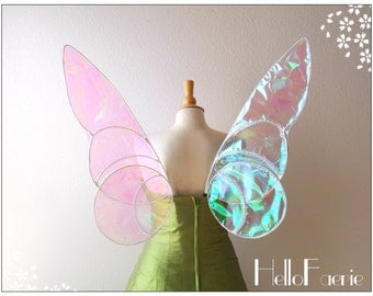 Tinkerbell Wings White Cospolay Costume Style Iridescent wings