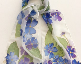 Foulard in seta dipinto a mano - LONDRA - - Donna - Abbigliamento