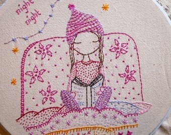 night night hand embroidery pattern pdf