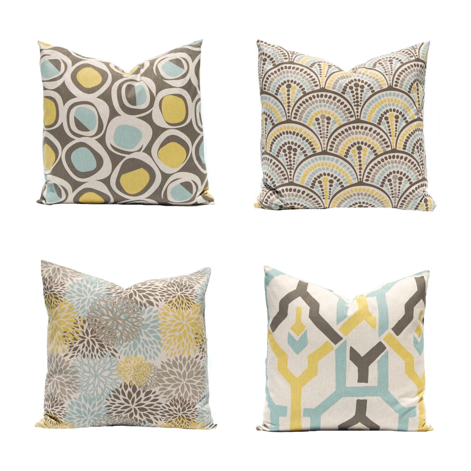 Euro Sham Sofa Pillows Decorative Pillow Covers Brown