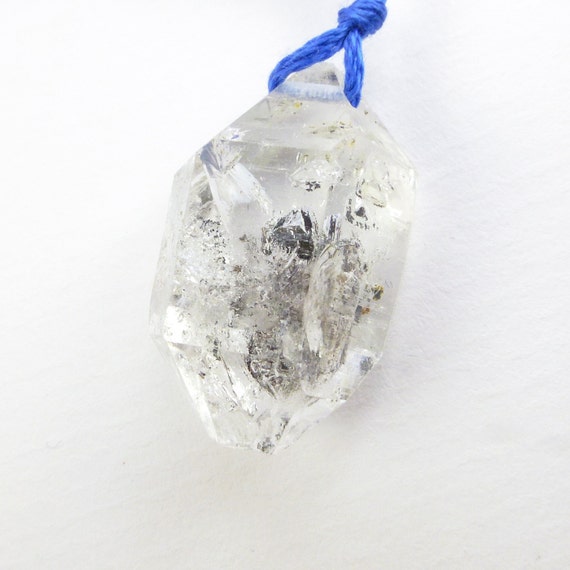 Quartz Bead Natural Enhydro Quartz Crystals Hydrocarbon