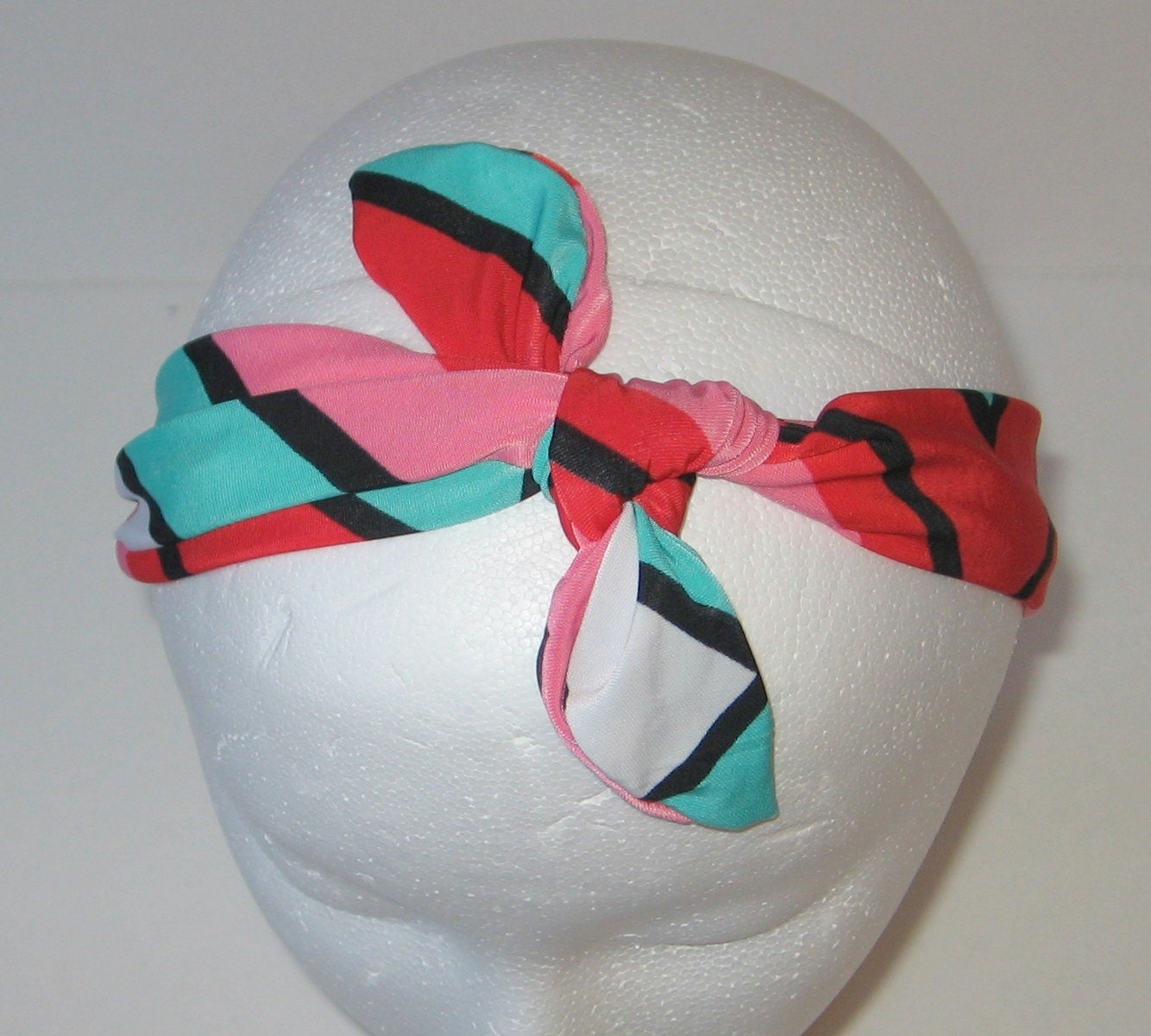 Top Knot Headband Tie Headband Tie Knot Headband Coral