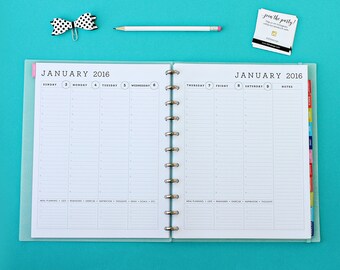 2016 printable planner with morning afternoon evening by 505design